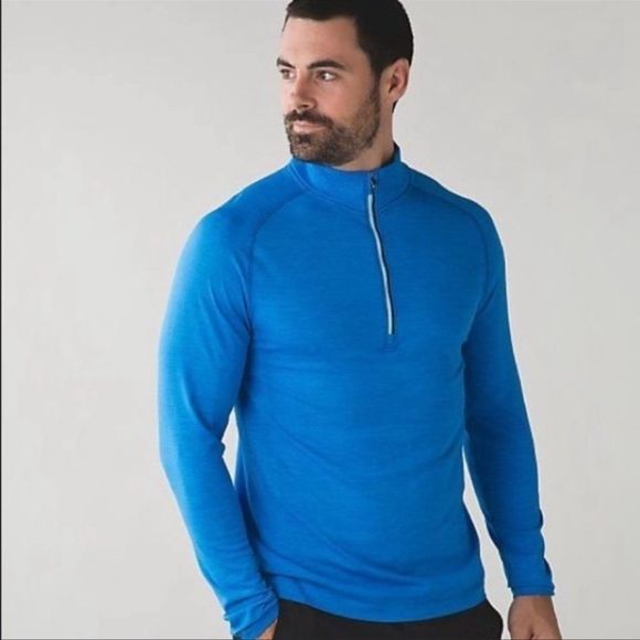 lululemon athletica Other - Lululemon Metal Vent Tech 1/2 Zip Blue XXL